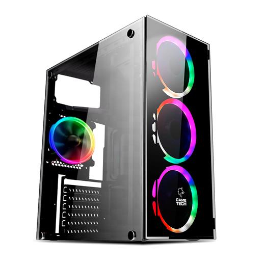 Gametech GT-003 4 Fanlı Kasa Ön Ve Yan Temperli Cam Kasa
