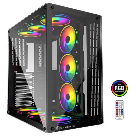 Gametech Archon 9 Adet Kumandalı Rgb Fanlı Kasa