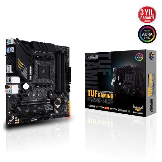 Asus Tuf Gaming B550M-Plus AMD AM4 3.Nesil DDR4 DP HDMI Anakart