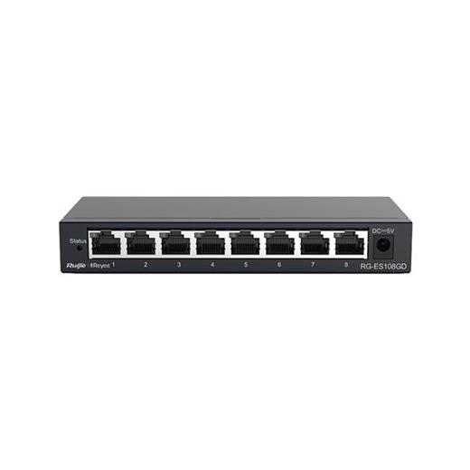 Ruıjıe Reyee Rg-Es108Gd 8 Port Gigabit Tak Calıstır Metal Kasa Swıtch