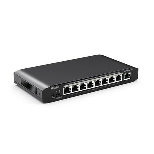 RUIJIE 8port 54w FULL PoE RG-ES109G-LP-L GIGABIT 1X-UPLINK Yönetilemez Switch