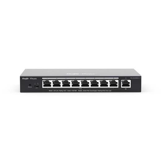 Ruıjıe Reyee Rg-Es209Gc-P 8 Port Gigabit + 1 Port Gigabit Uplınk Cloud Yonetılebılır 120W Poe Swıtch