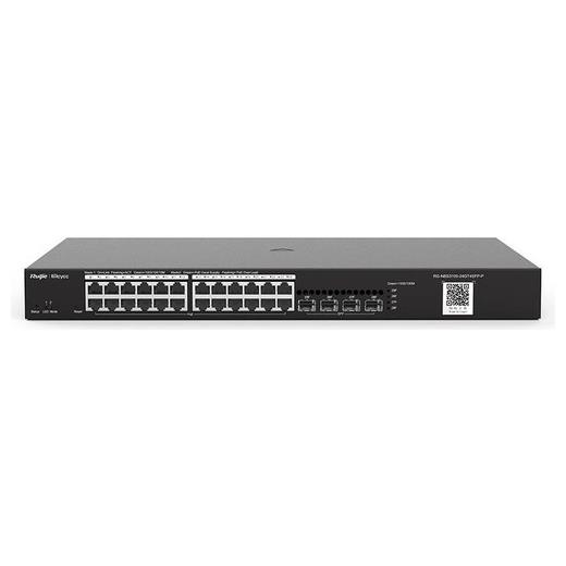 Ruıjıe Reyee Rg-Nbs3100-24Gt4Sfp-P 24 Port Gigabit + 4Xgb Sfp Uplınk L2 Yonetılebılır 370W Poe Swıtch