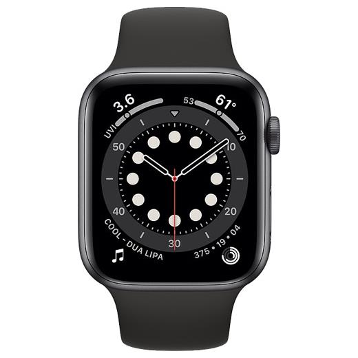 Apple Watch Series 6 44M (M00H3Tu/A) Aluminum Case Black Sport Band Space Gray