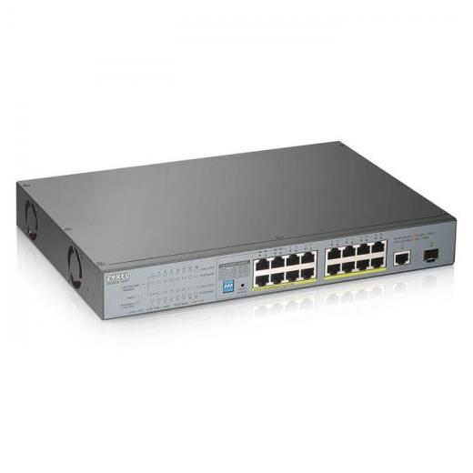 Zyxel Gs1300-18HP 17Port+1xSFP Gigabit Poe Switch Yönetilmez 16Port Poe 170W