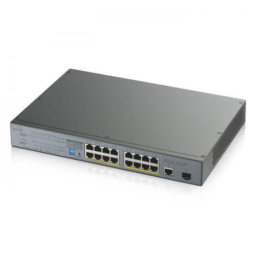 Zyxel Gs1300-18HP 17Port+1xSFP Gigabit Poe Switch Yönetilmez 16Port Poe 170W