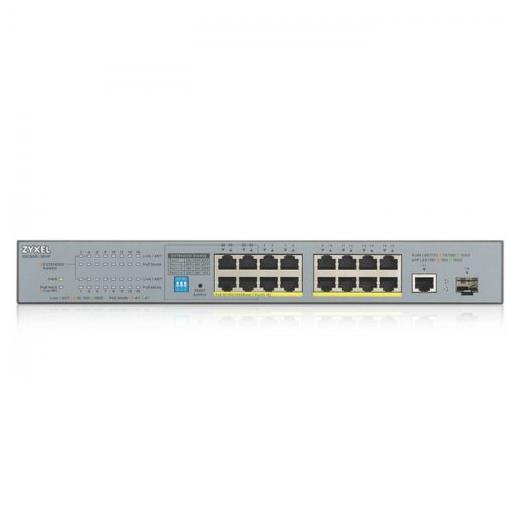 Zyxel Gs1300-18HP 17Port+1xSFP Gigabit Poe Switch Yönetilmez 16Port Poe 170W