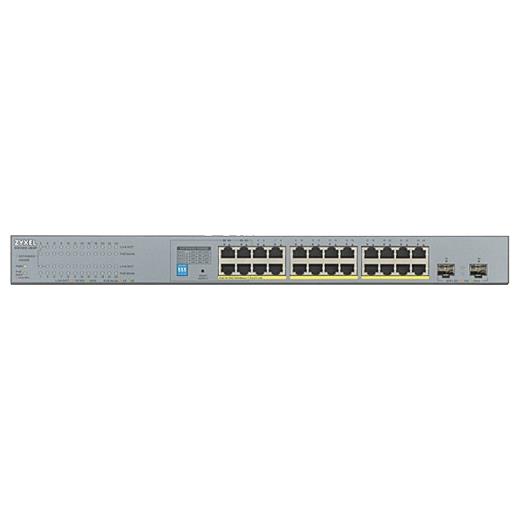 Zyxel Gs1300-26HP 24Port+2SFP Gigabit 250W Poe Switch Yönetilmez / 250W