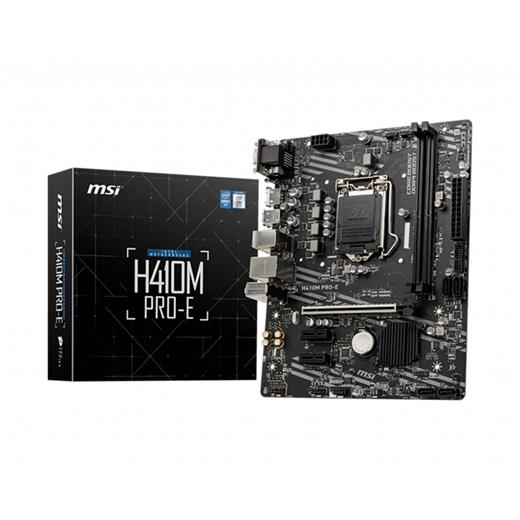 MSI H410M PRO-E DDR4 SATA3 HDMI DVI PCIe 16X v3.0 1200p mATX