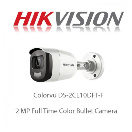 Hikvision DS-2CE10DFT-F 2MP 20MT Gece Görüşü 3,6MM Lens Full Time Color, Color Vu Dış Mekan Kamera