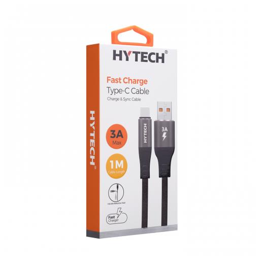 Hytech Hy-X410 3A Type-C 1M Gri Data+Şarj Kablosu