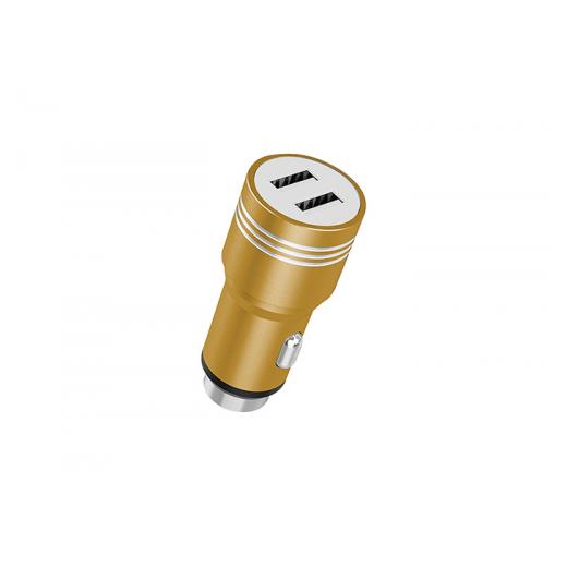 Hytech Hy-X68 3.1A 2 Usb Gold Metal Araç Şarj Cihazı