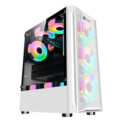 Performax Hellfire Beyaz Temperli Cam RGB 550W 80+ ATX Kasa Gaming