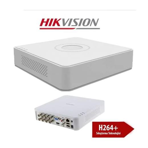 HIKVISION 4in1 8kanal 2mp DS-7108HGHI-F1/N 1X- 6TB AHD Kayıt Cihazı H264