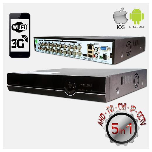 Powergate Flash-B17 5MP H265+ 16Kanal Video 6Kanal Ses 2 HDD 1944N 3G WiFi Xmeye 5İn1 Dvr