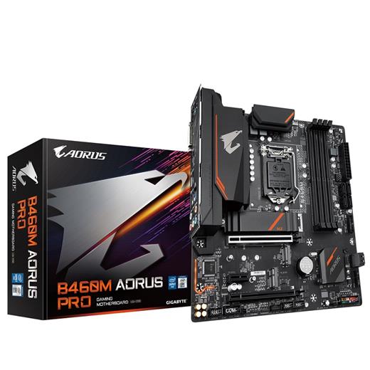 GIGABYTE B460M AORUS PRO DDR4 M2 PCIe NVME HDMI DP PCIe 16X v3.0 1200p mATX