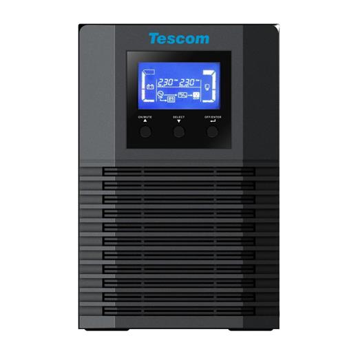 Tescom Teos+ 1KVA 1F/1F (2X9AH) 5/10Dk Lcd Online UPS