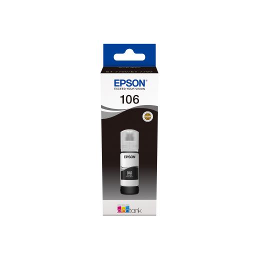 Epson C13T00R140 (106) 70Ml Black Murekkep