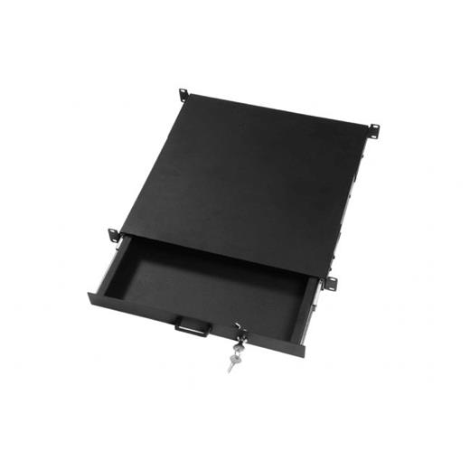 ASRACK A02DRW1 19¨ 1U KLAVYE ÇEKMECESI D=450MM  DERINLIK ÖLÇÜSÜ AYARLANABILIR