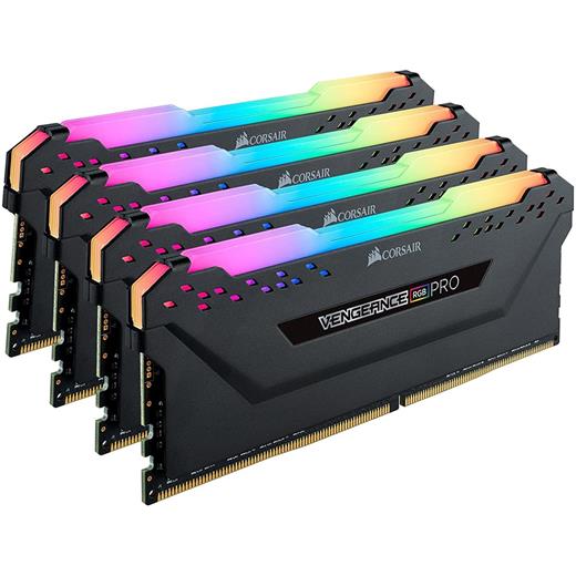 Corsair Cmw64Gx4M4D3600C18 64Gb (4X16Gb) Ddr4 3600 Mhz C18 Vengeance Black Rgb Pro Dımm Bellek