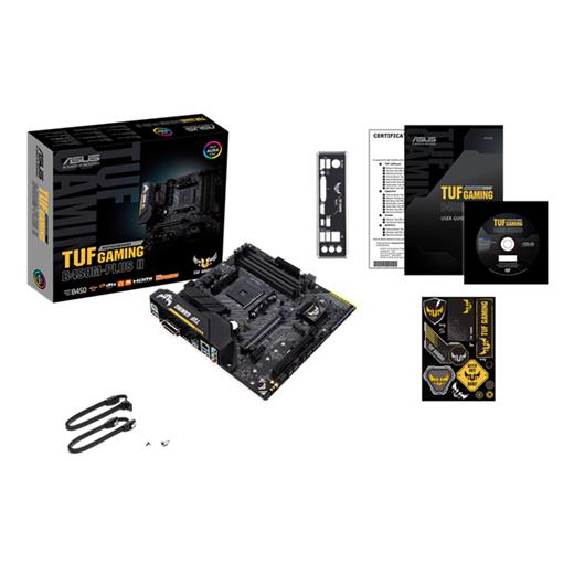 Asus Tuf B450M-Plus Iı Gaming Ddr4 4400Mhz Hdmi Dvi M.2 Usb 3.2 Matx Am4