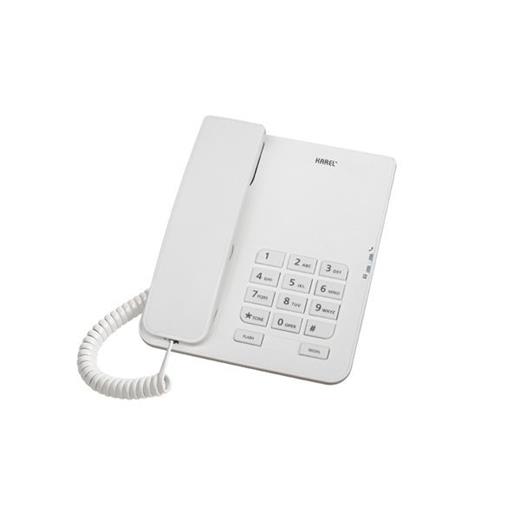 Karel Tm140 Beyaz Analog Masa Üstü Kablolu Telefon