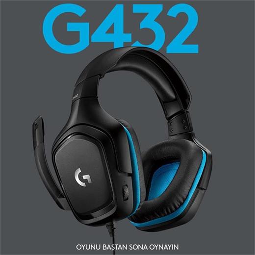 Logitech 981-000770 G432 7.1 Surround Mikrofonlu Gaming Oyuncu Kulaklığı