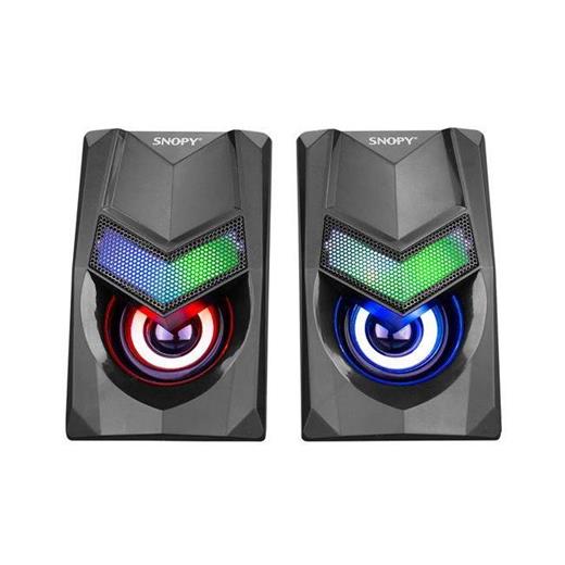 Snopy SN-X25 1+1 M.Medya Rgb Işıklı 3W*2 Sıyah Usb