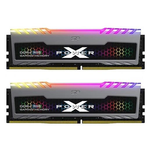 Silicon Power 16 GB 2X8 DDR4 3200 SP016GXLZU320BDB Turbıne Xpower CL16 Rgb