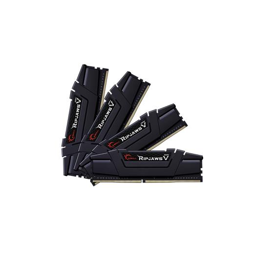 Gskill Ripjawsv Siyah Ddr4-3600Mhz Cl18 128Gb (4X32Gb) Quad (18-22-22-42) 1.35V F4-3600C18Q-128Gvk