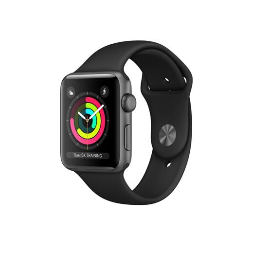 Mtf32Tua - Apple Watch Series 3 Gps 42Mm Uzay Grisi Alüminyum Kasa Ve Siyah Spor Kordon