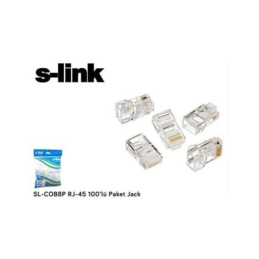 S-Link SL-COB8P RJ-45 Konnektör 100 Lü Paket