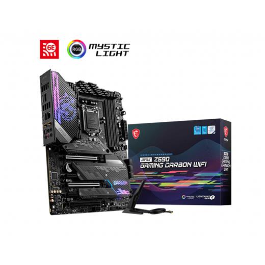 Msi Mpg Z590 Gaming Carbon Wıfı Ddr4 1XHdmi 1Xdp 3Xm.2 Usb 3.2 Atx 1200P