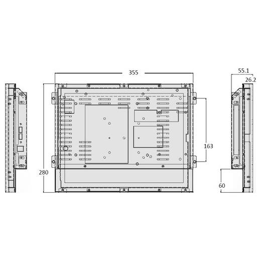 Mitac 15 İnch D150-Sı İ3 7100  Ip64 Panel Pc