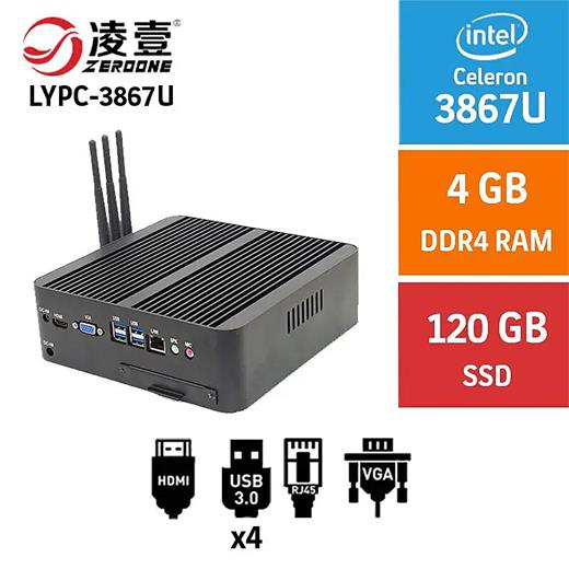 Zerone Lypc-3867U 4Gb 120Ssd Endüstriyel Mini Itx Pc