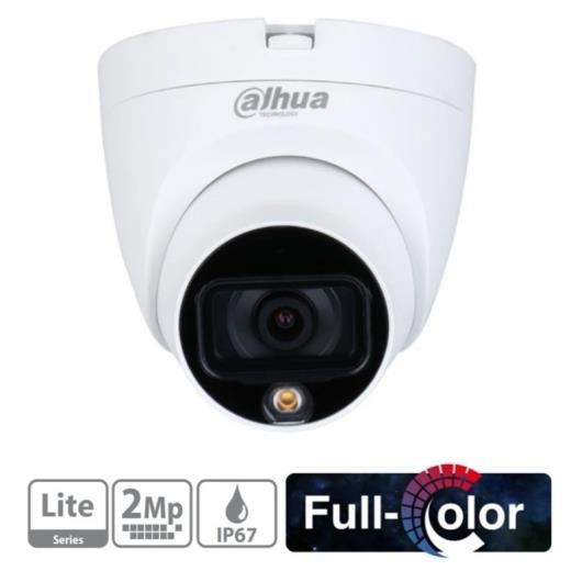 Dahua Hac-Hdw1209Tlq-Led-0280B 2Mpix  20 Mt Gece Gör.,2,8Mm Lens, Full Color,4 In 1, Dome Kamera