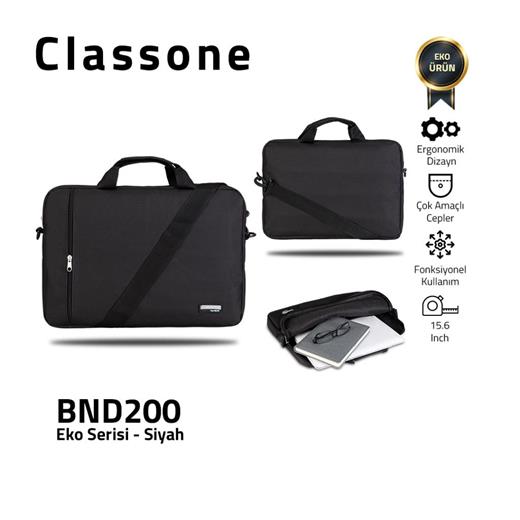 Classone Bnd200 Eko Serısı Notebook Cantası Sıyah 15.6