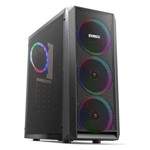 Everest X-Mesh 4*Rainbow Fan USB 3.0 500W