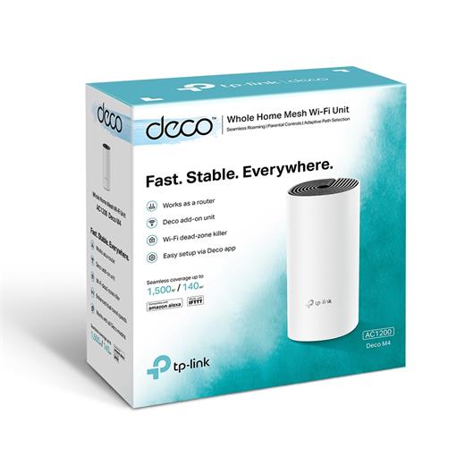 TP-Link Deco M4(Tekli) Ac1200 2.4 Ghz & 5 Ghz Mesh Wıfı Indoor Access Point/Router