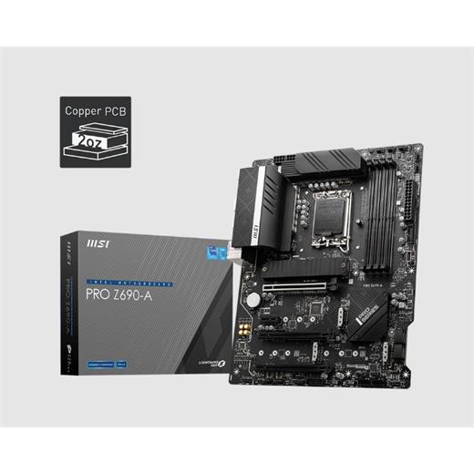 Msi Pro Z690-A Ddr5 S+V+Gl 1700P 6400 (Oc) Pcı-E Gen 5 M.2 Usb3.2 Atx Anakart