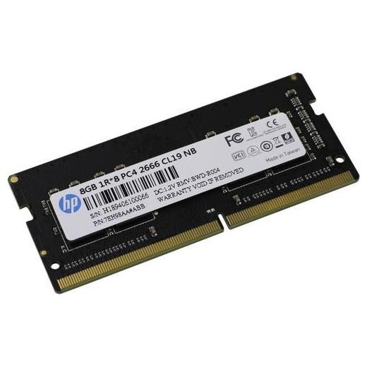 Hp 8Gb Ddr4 2666Mhz Cl19 Notebook Ram S1 7Eh98Aa