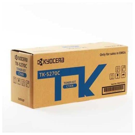 Kyocera TK-5270C Cyan Mavi Orjinal Fotokopi Toneri Ecosys M6230cidn-M6630cidn P6230cdn 6.000 Sayfa