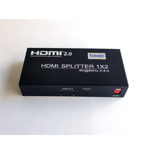 Bs-Vsp-Ha02Uh Beek Hdmi Splitter 2 Ports, Hdmi 2.0, 4K60Hz, 1080P 60Hz