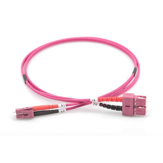 Digitus Dk-2532-01-4 Lc-Sc Fiber Optik Patch Cord Duplex Multimode Om4 50/125 1 Metre