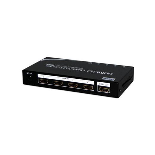 Beek Bs-Vsw-Hd41 4 Port Hdmi Switch 4 Giriş - 1 Çıkış 5 Farklı Görüntü Seçeneği Sunar Uzaktan Kumandalı