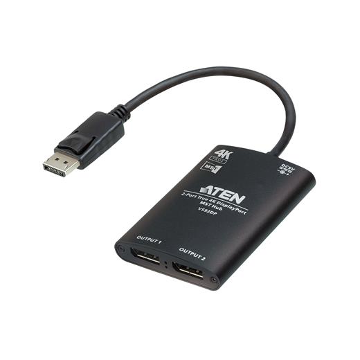 Aten-Vs92Dp 2-Port True 4K Displayport Mst Hub