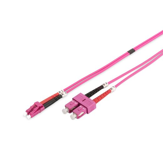 Digitus Dk-2532-03-4 Lc-Sc Fiber Optik Patch Cord Duplex Multimode Om4 50/125 3 Metre