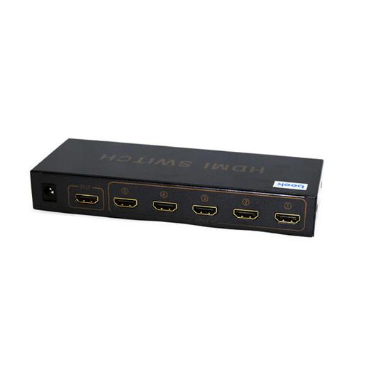 Beek Bs-Vsw-Hd51Uh 5 Port Ultra Hd 4K Hdmi Switch 5 Giriş - 1 Çıkış Uzaktan Kumandalı, 4K2K, 3D Görüntü Formatlarını Destekler Beek Uhd 4K Hdmi Switch 5 Ports (Bs-51Hn)