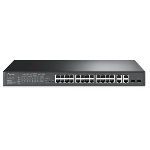 TP-Link TL-SL2428P 24 Port 10/100+2Xgb Rj45 Gigabit Uplınk+ 2 Combo Gigabit Sfp 250W Poe Swıtch