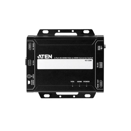 Aten-Vc1280 2-Port 4K Hdmi/Vga Hdmi Çevirici Switch 2-Port 4K Hdmi/Vga To Hdmi Converter Switch